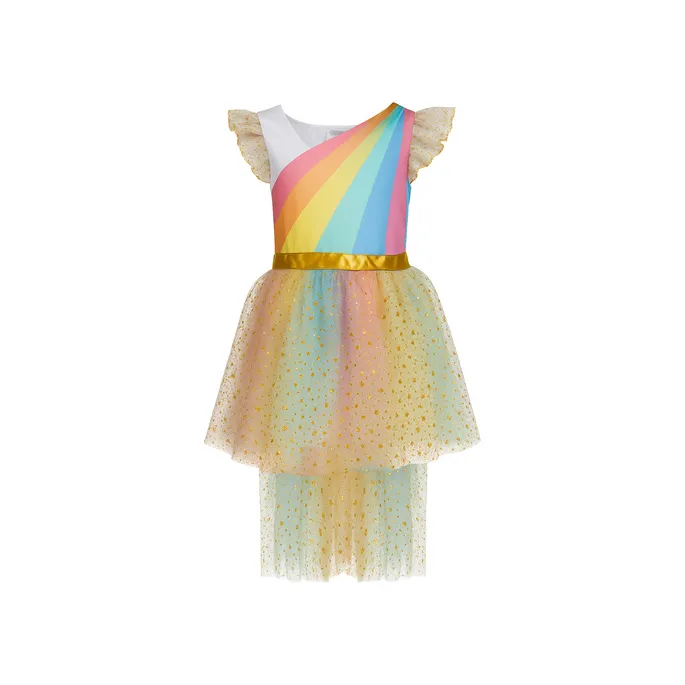 trójelementowy strój jednorożca rozłożony w całości na płasko