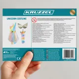 Sukienka z tiulem i złotymi gwiazdkami w stroju jednorożca