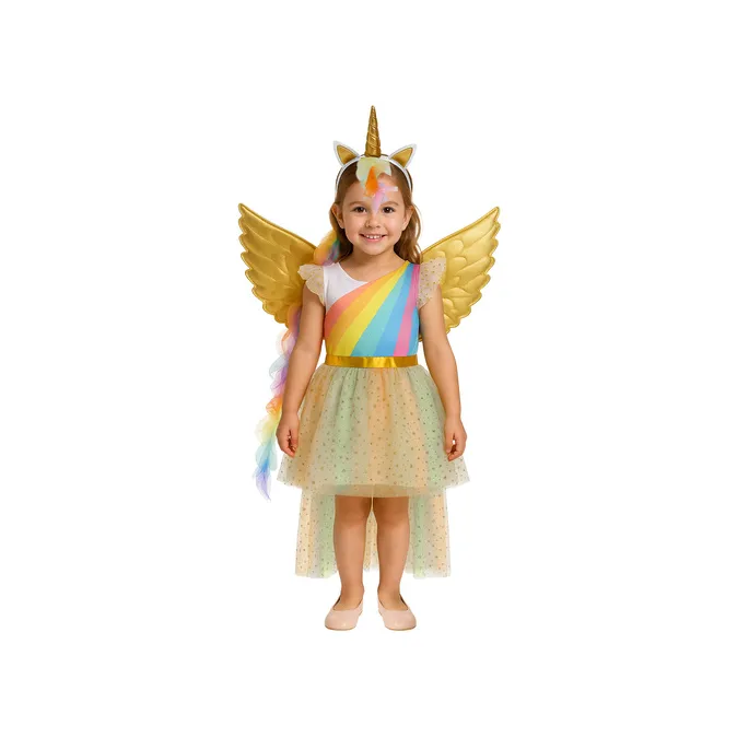 Opaska z rogiem jednorożca i kolorowymi elementami