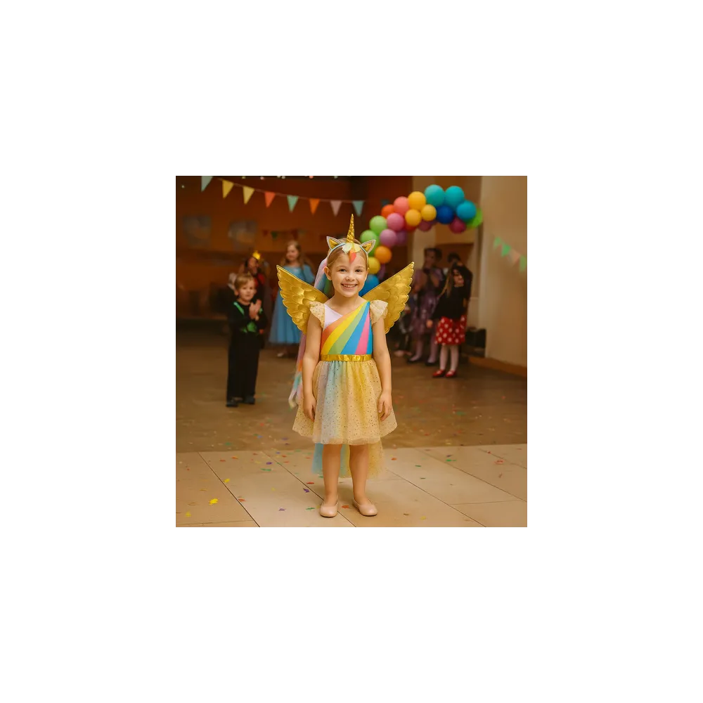 Skrzydła dołączone do zestawu stroju jednorożca dla dzieci