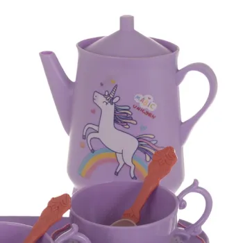 taca do serwowania z elementami zestawu do zabawy w herbatę