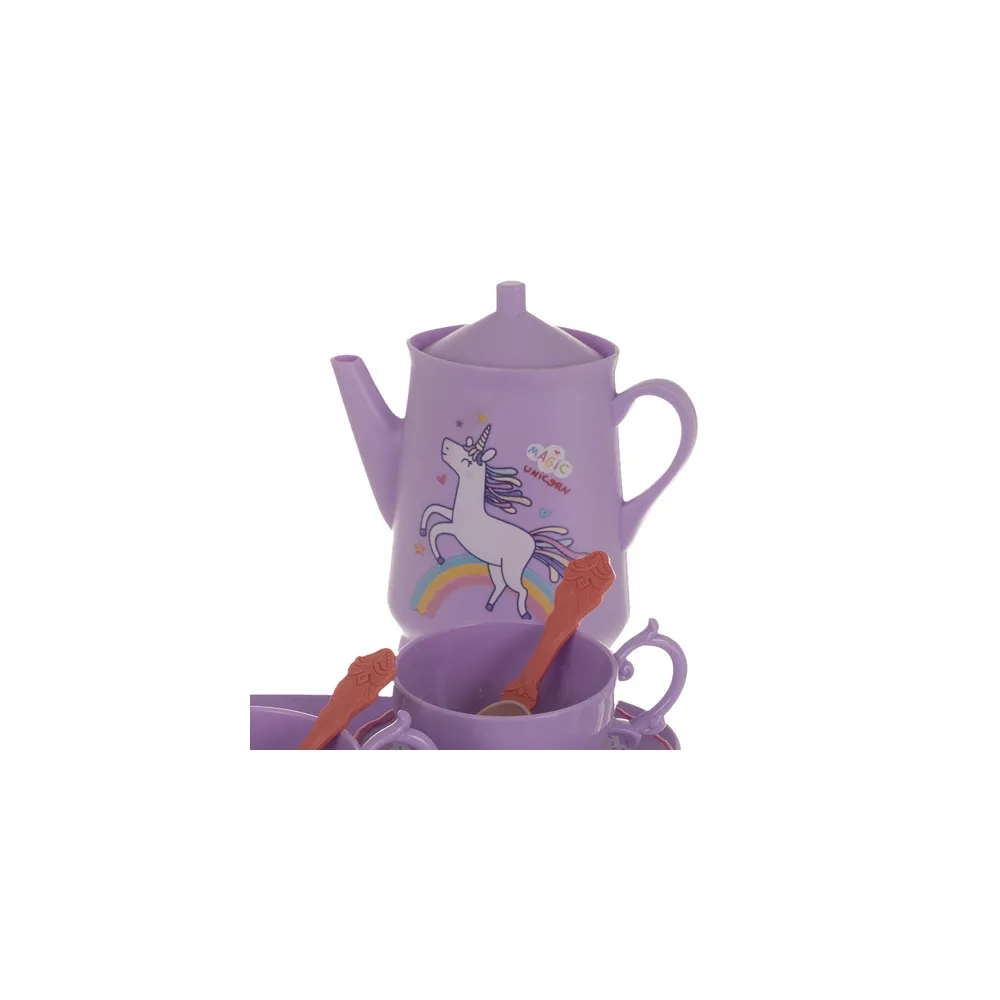 taca do serwowania z elementami zestawu do zabawy w herbatę