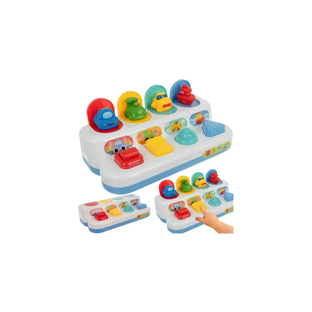 zabawka edukacyjna skaczące pojazdy widok z przodu na całość