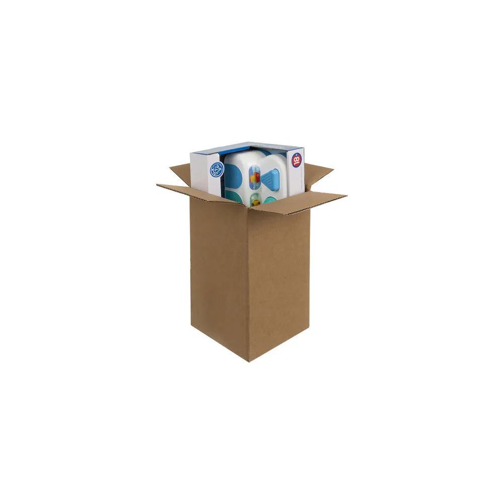 cztery różne pojazdy ukryte w kolorowej bazie zabawki