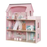 Oświetlenie LED w drewnianym domku dla lalek Kruzzel 26364