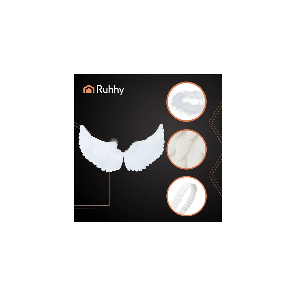 Lekka konstrukcja skrzydeł z dokładnie widocznymi piórami