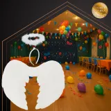 skrzydła anioła z imitacją piór i elastycznymi szelkami