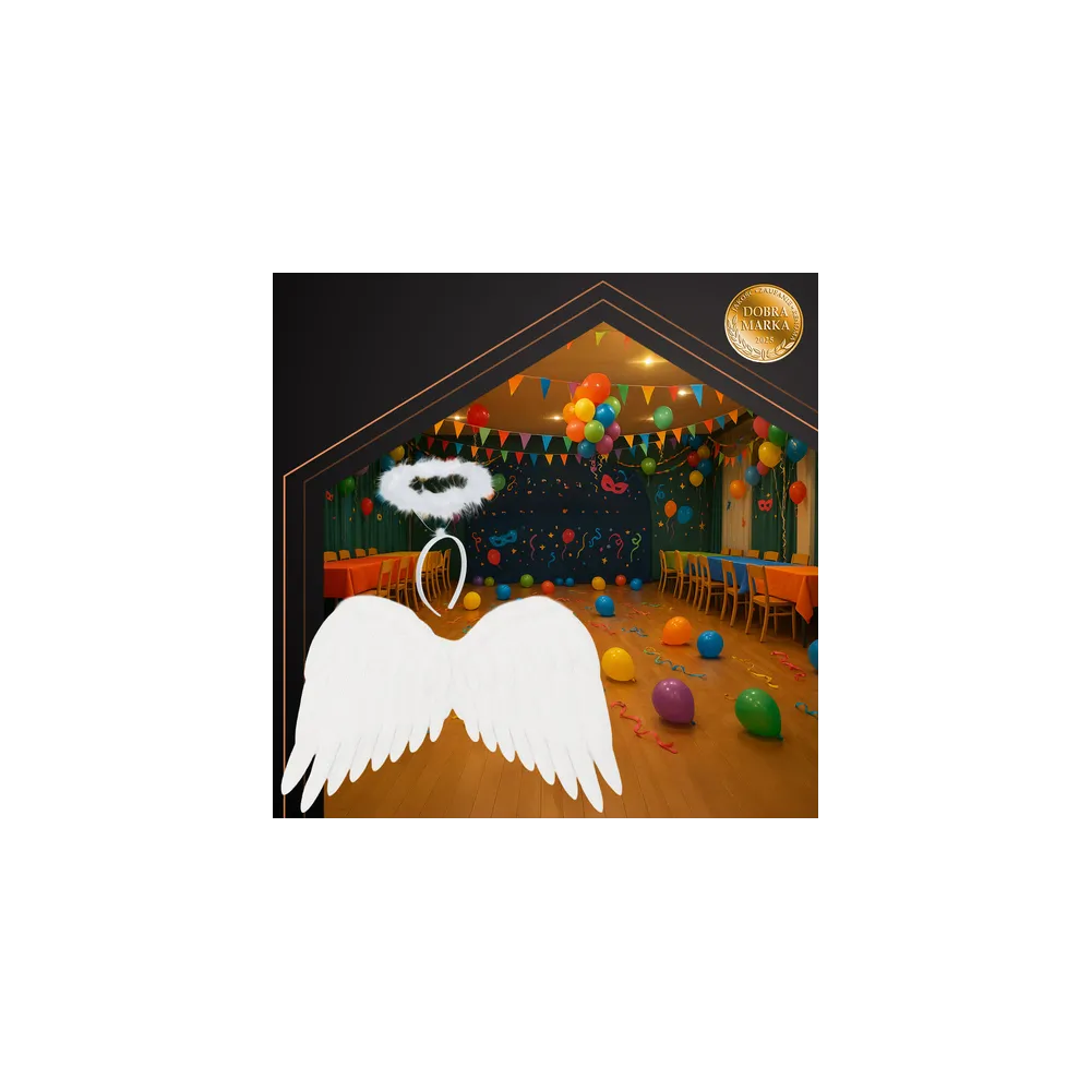 widok skrzydeł z elastycznymi gumkami umożliwiającymi zakładanie