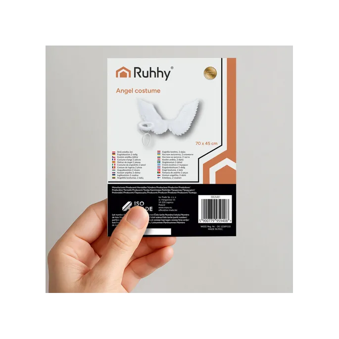 komplet skrzydeł z aureolą na opasce do kostiumu