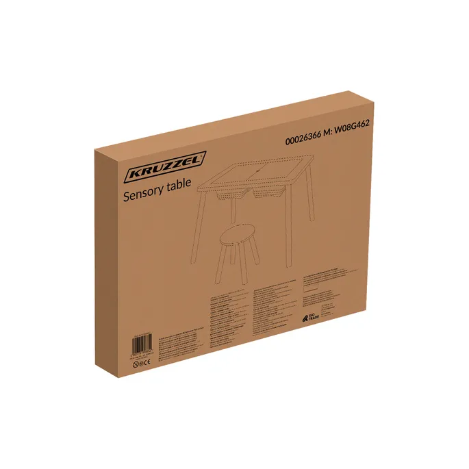 dwustronny blat stolika sensorycznego kruzzel podczas zabawy