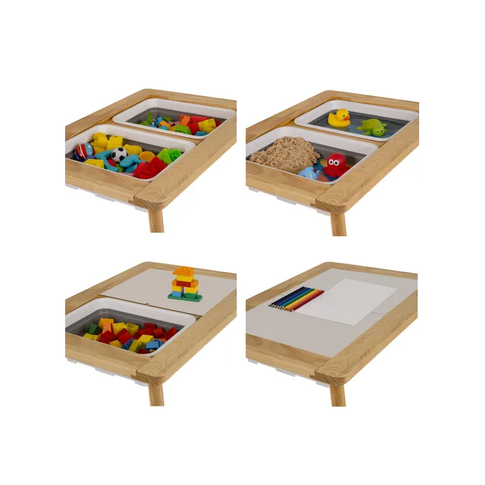 skandynawski design stolika sensorycznego kruzzel z naturalnym wykończeniem