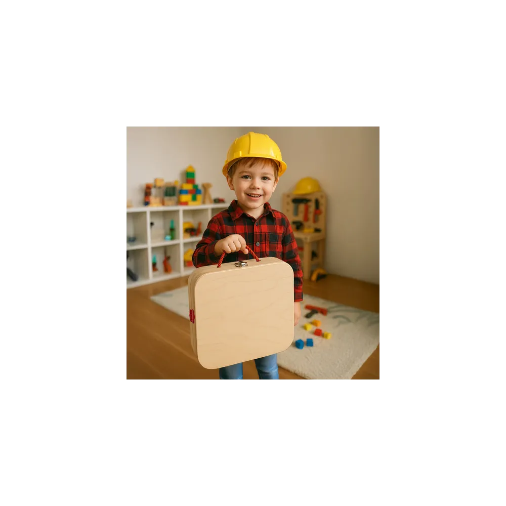 szczegółowy widok na młotek, śrubokręt i piłę z zestawu kruzzel 26581