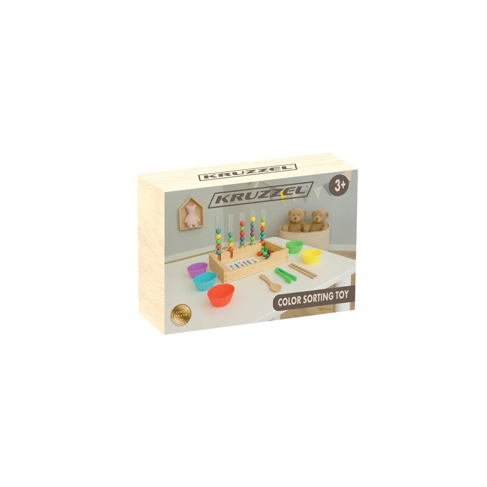 Zestaw do nauki liczenia dla dzieci z kartami i kulkami