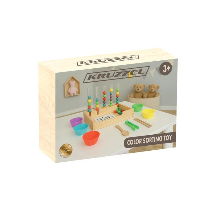 Zestaw do nauki liczenia dla dzieci z kartami i kulkami