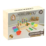 Zestaw do nauki liczenia dla dzieci z kartami i kulkami