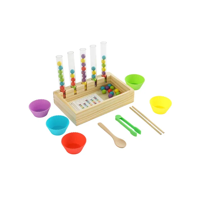 Kolorowe akcesoria edukacyjne do nauki matematyki dla dzieci