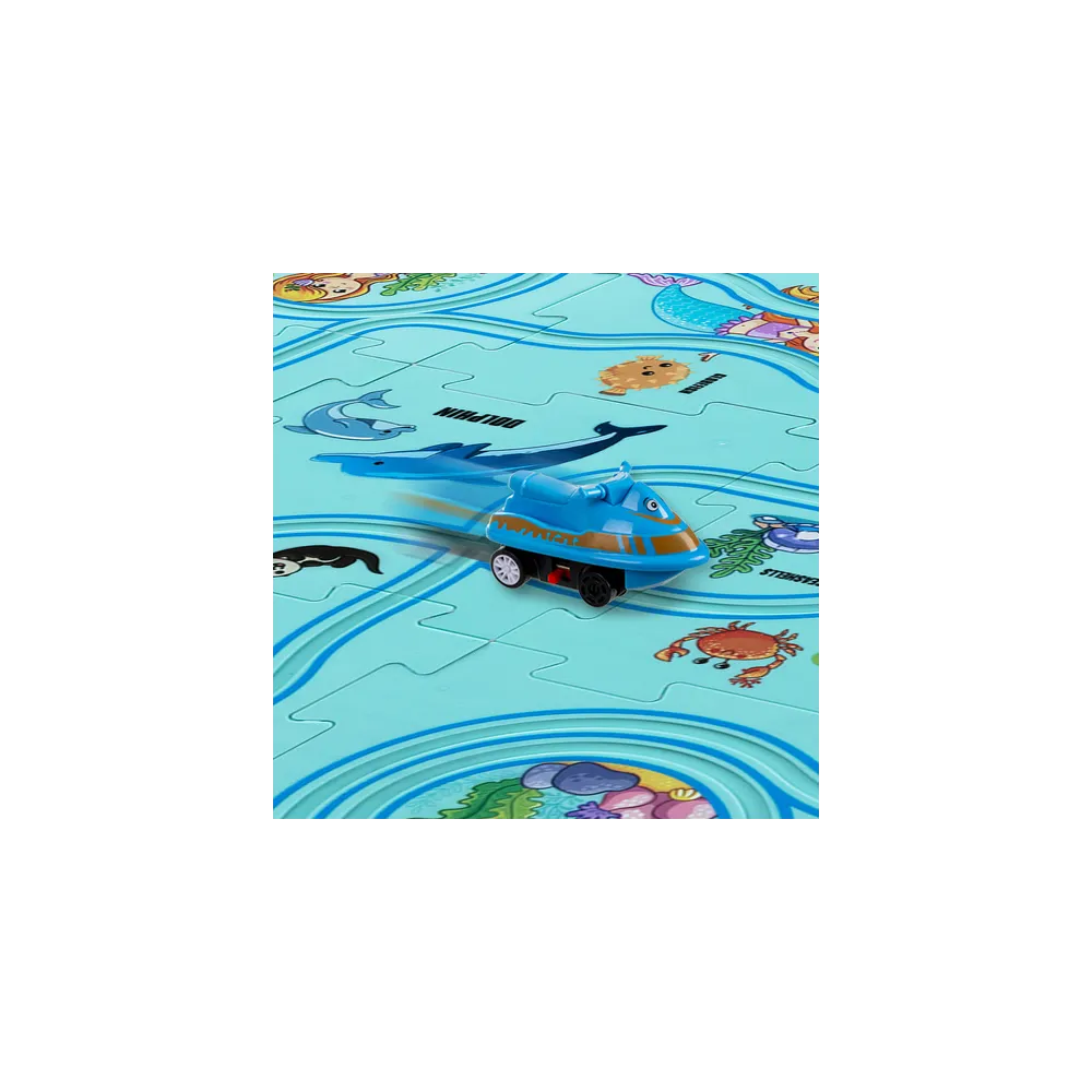 Znaki drogowe i naklejki do dekoracji toru na zestawie edukacyjnym