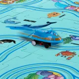 Znaki drogowe i naklejki do dekoracji toru na zestawie edukacyjnym