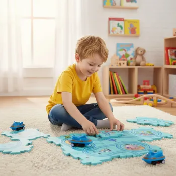 Kolorowe opakowanie produktu puzzle edukacyjne tor 24851 dla dzieci