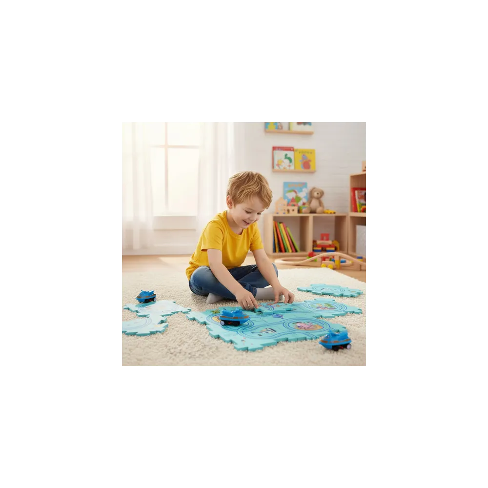 Kolorowe opakowanie produktu puzzle edukacyjne tor 24851 dla dzieci