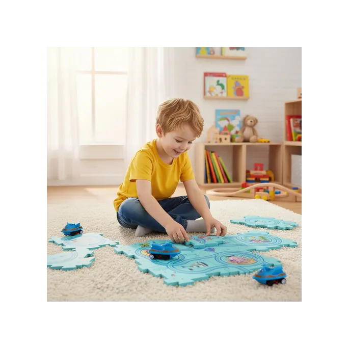 Kolorowe opakowanie produktu puzzle edukacyjne tor 24851 dla dzieci