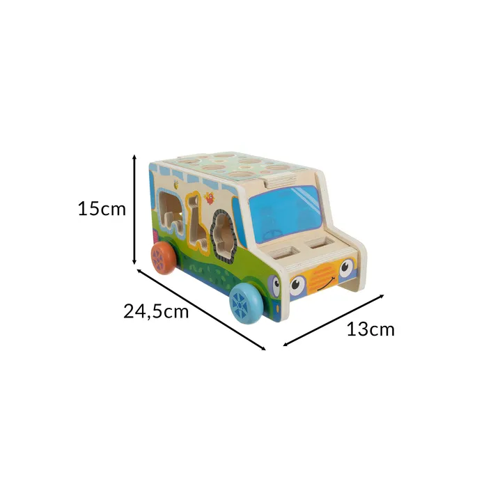 zbliżenie na otwory sorter autko kruzzel