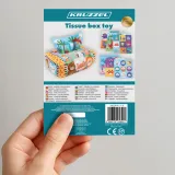 Kolorowe chusteczki materiałowe wysuwane z pudełka Kruzzel