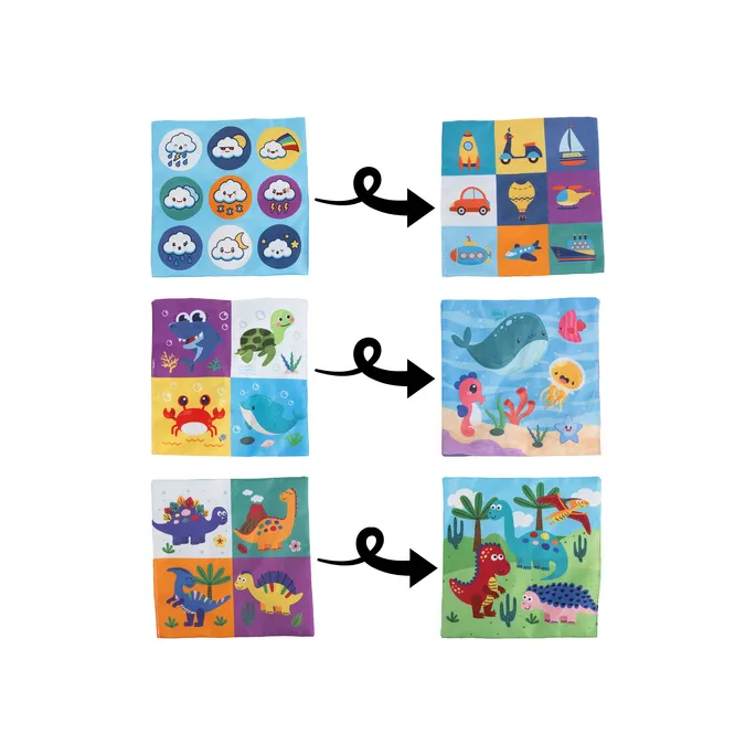 Pudełko z chusteczkami Kruzzel 26289 podczas zabawy z dzieckiem