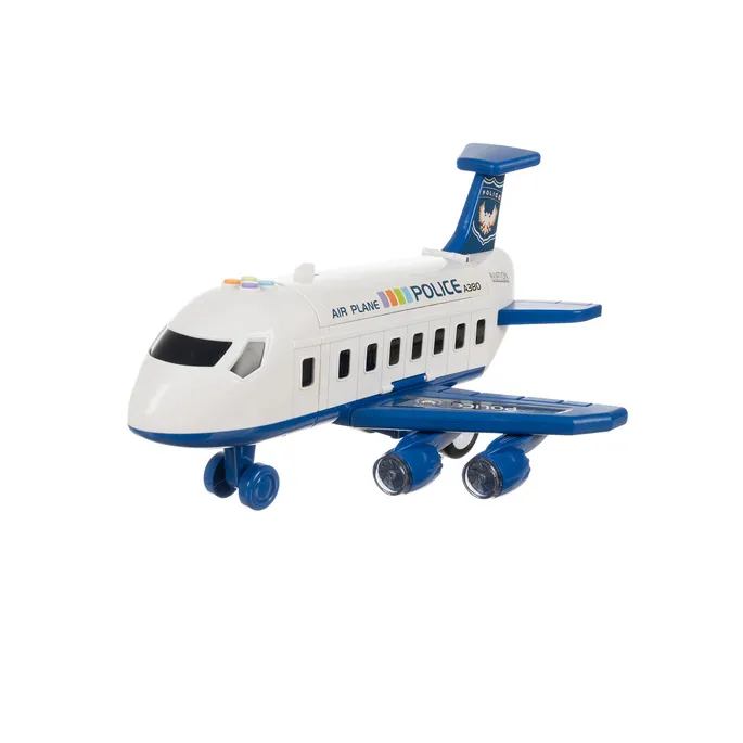 parking w samolocie z wjazdem dla aut policyjnych