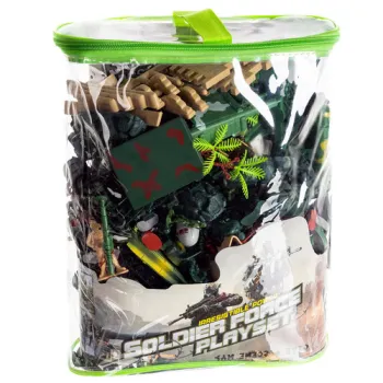 Pojazdy wojskowe i broń z zestawu 26334 na etui