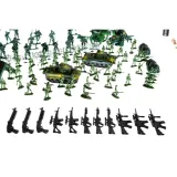 Dziecko układające scenariusz bitwy za pomocą zestawu 300 elementów