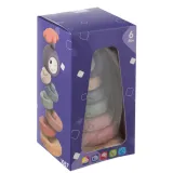 Zbliżenie na klocki sensoryczne o różnych kolorach i fakturach