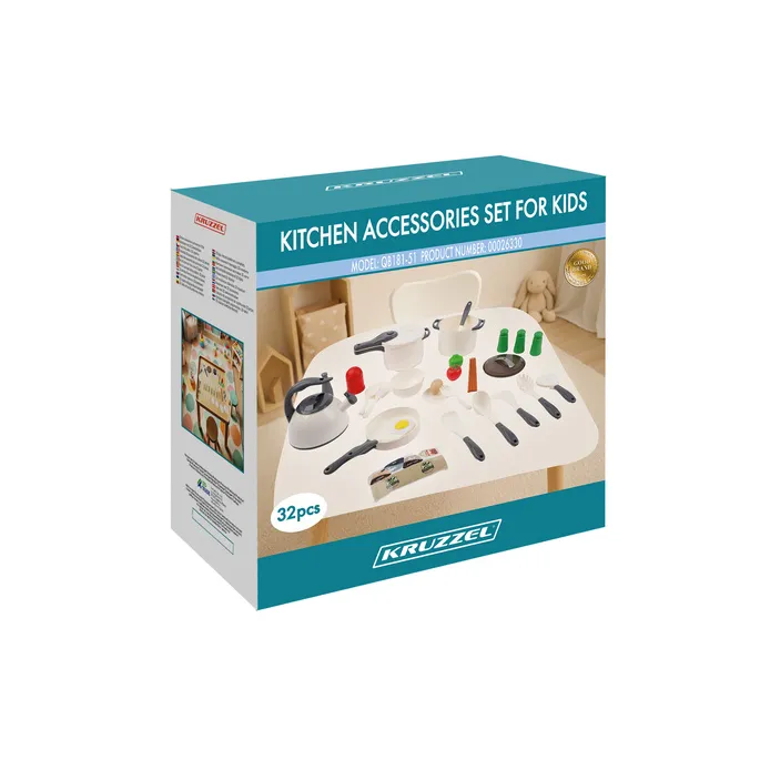 Zestaw Kruzzel 26330 z garnkiem, patelnią i innymi akcesoriami dziecięcymi