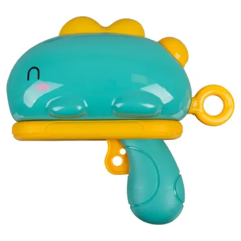 dinozaur w akcji – moment wystrzału piłeczki w kierunku tarczy