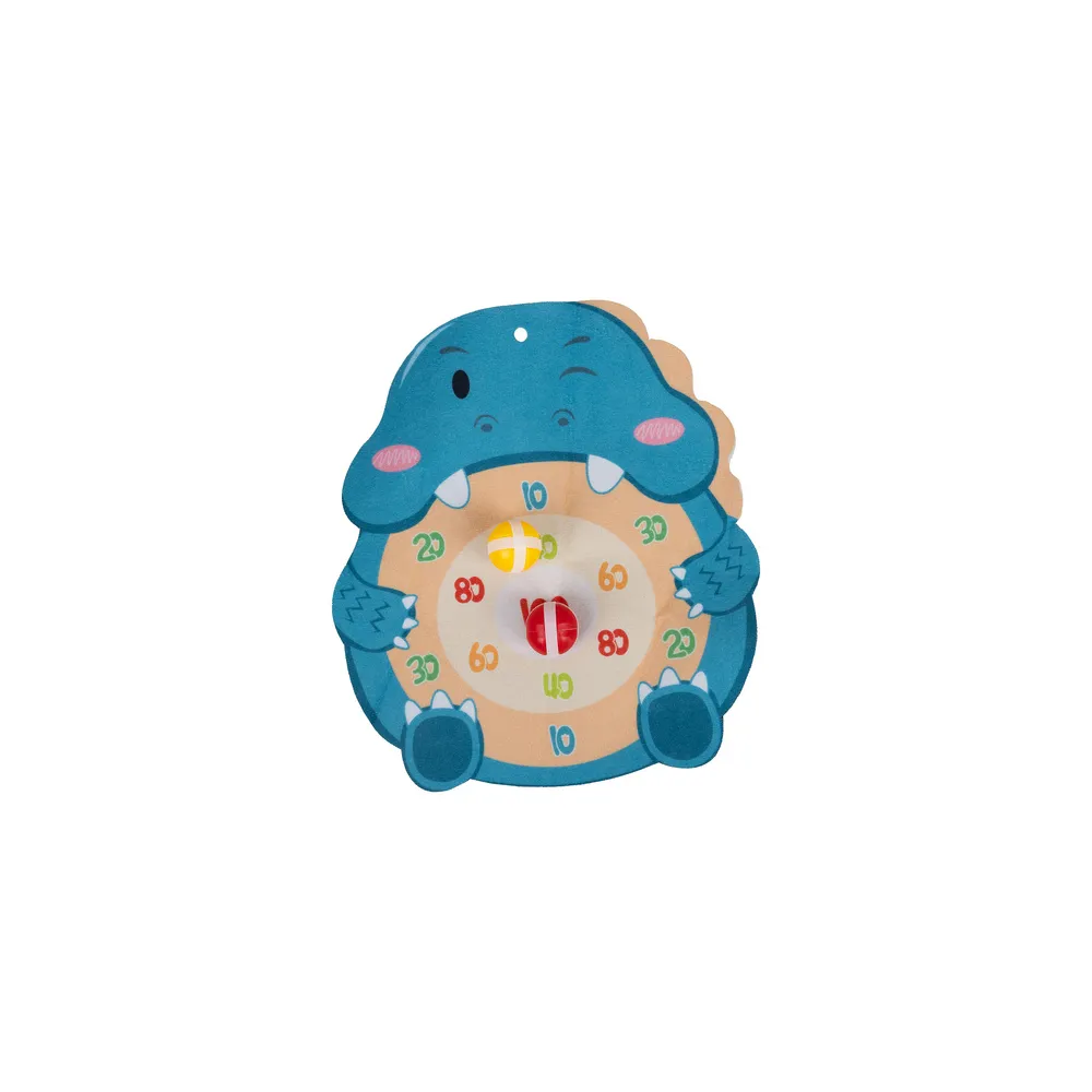 widok zestawu gry Strzelający dinozaur przygotowanego do zabawy rodzinnej