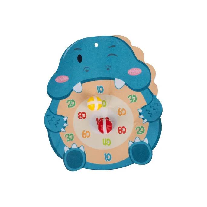 widok zestawu gry Strzelający dinozaur przygotowanego do zabawy rodzinnej