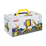 zestaw do budowy pojazdów z różnorodnymi klockami konstrukcyjnymi