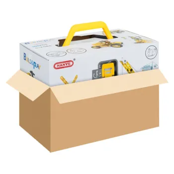 kolorowe elementy zestawu klocków do samodzielnego montażu pojazdów