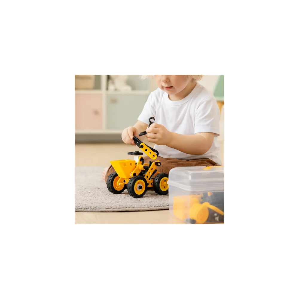 książeczka ze wzorami w zestawie klocków pojazdy 100 el.