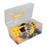 nadruk na kartonowym opakowaniu klocków pojazdy 100el.