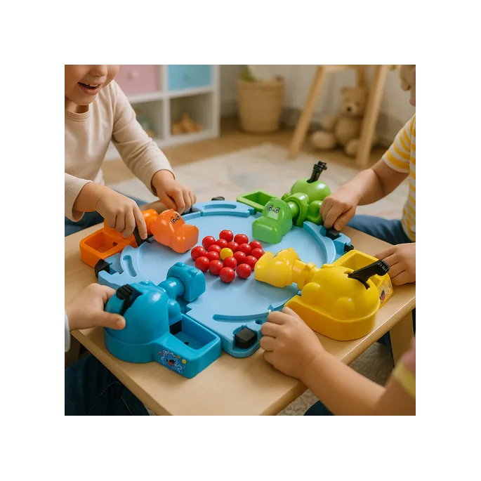 kolorowe kulki do gry Głodne hipcie na planszy