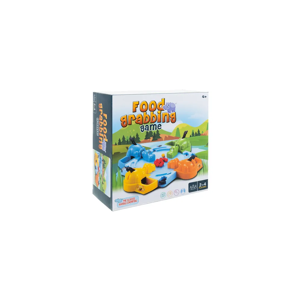 plansza do gry z zestawem hipopotamów w różnych kolorach