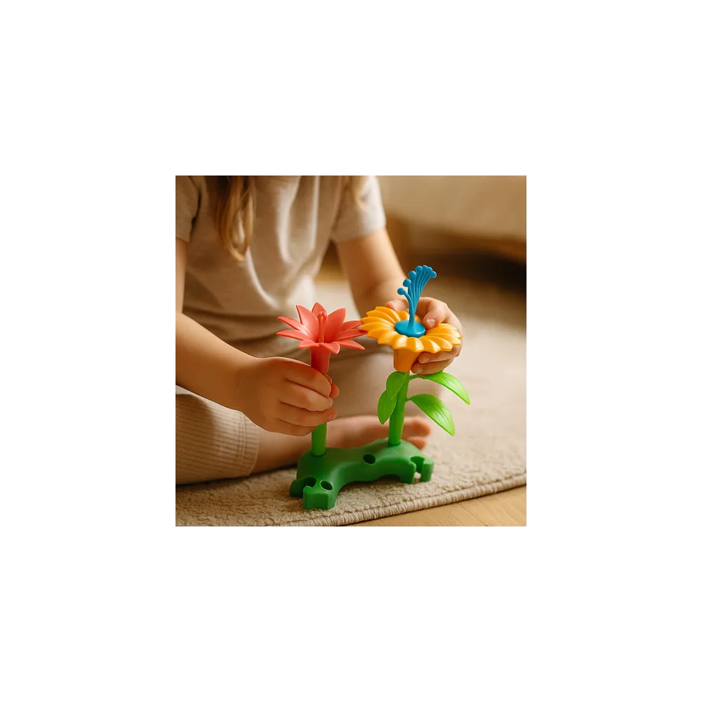 kufer na kółkach z rączką do przechowywania klocków ogrodowych