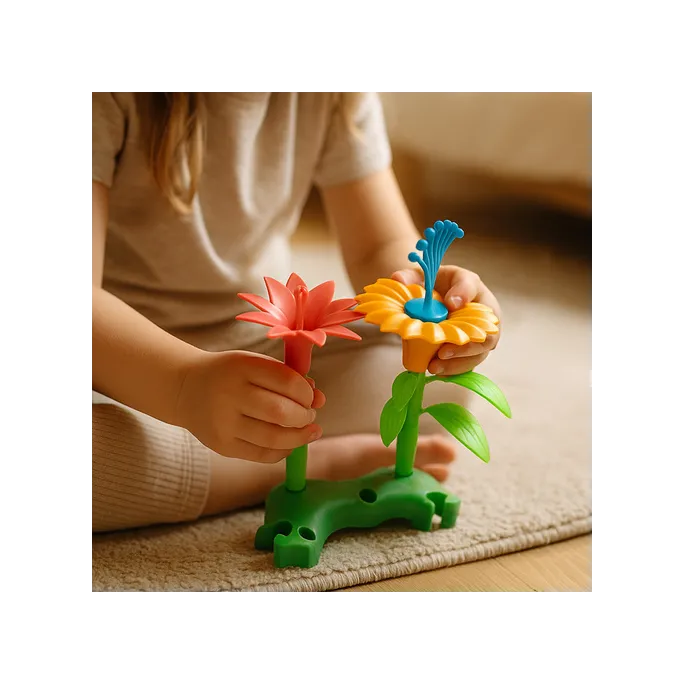 kufer na kółkach z rączką do przechowywania klocków ogrodowych