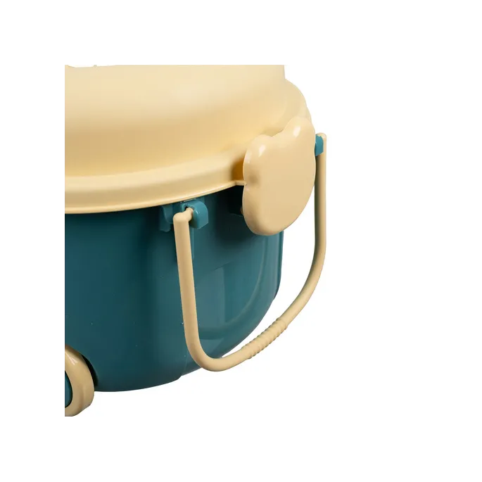 zbliżenie na detale kwiatowych klocków z zestawu