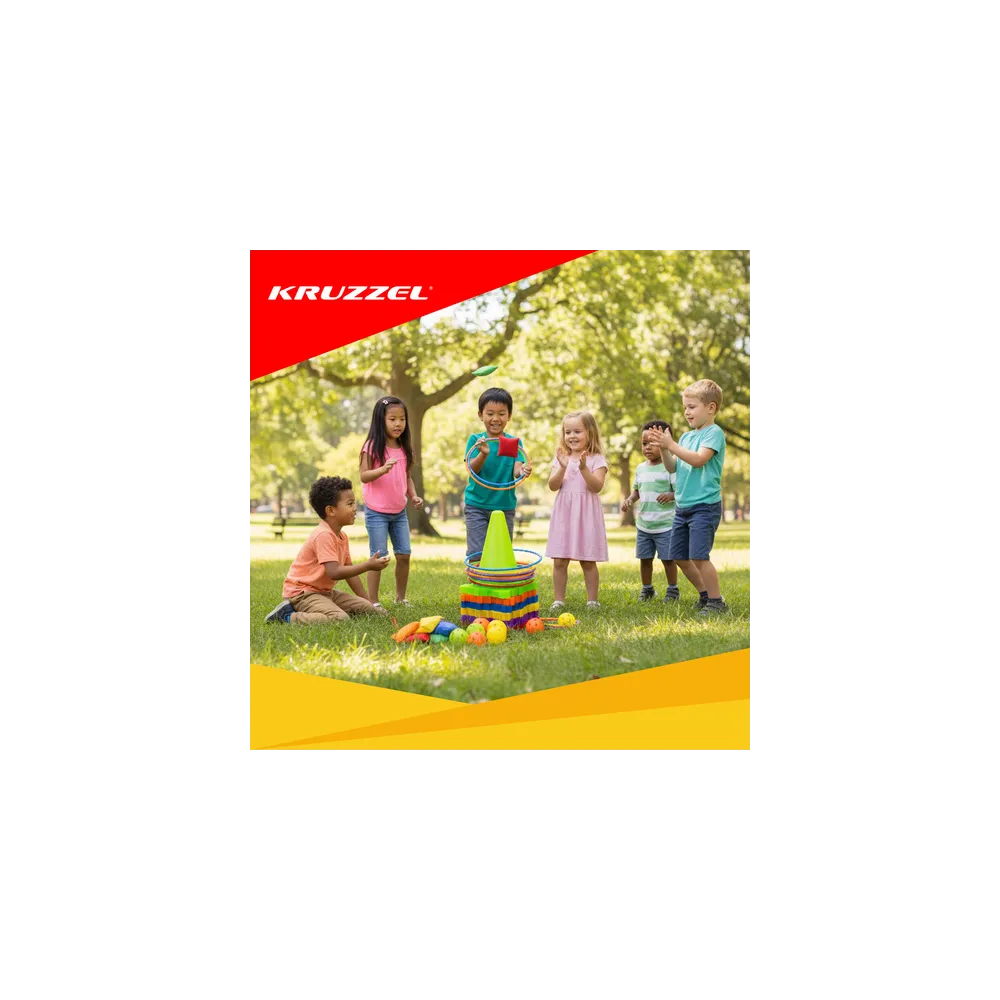 Lekkie piłki wchodzące w skład gry rzut do celu Kruzzel