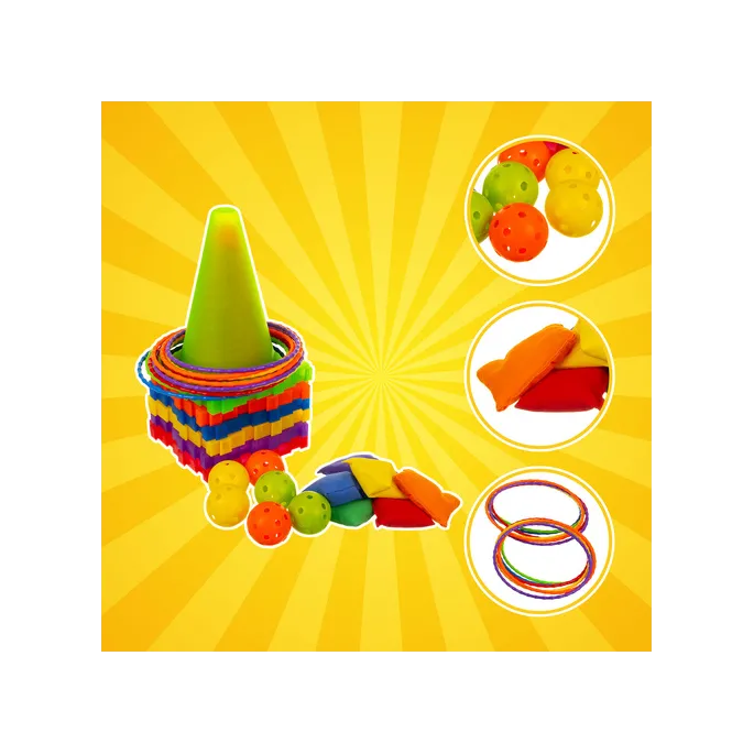 Elementy zestawu do ćwiczeń koordynacyjnych dla dzieci Kruzzel 26514