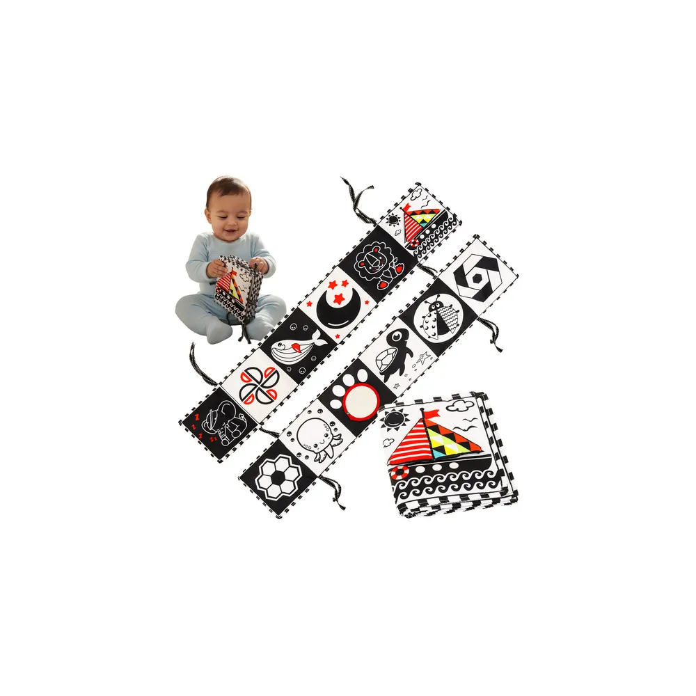 Książeczka sensoryczna Kruzzel 26461 z kolorowymi wzorami dla dzieci