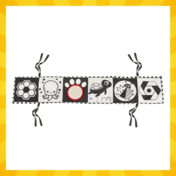 Wielobarwna powierzchnia książeczki stymulująca zmysły malucha