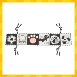 Wielobarwna powierzchnia książeczki stymulująca zmysły malucha